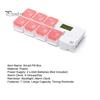 Smart Pill Dispenser Box 7 Grids Sealed Detachable Large Capacity Backlight Timing Reminder Portable Electronic Days Storage Organizer for Trip