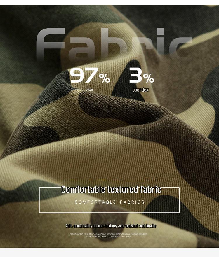 Salopetă sport casual slim retro camuflaj pentru bărbați 9011