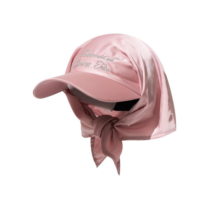 Summer sunscreen sunshade thin satin empty top headscarf hat women's camping breathable versatile sunscreen cap