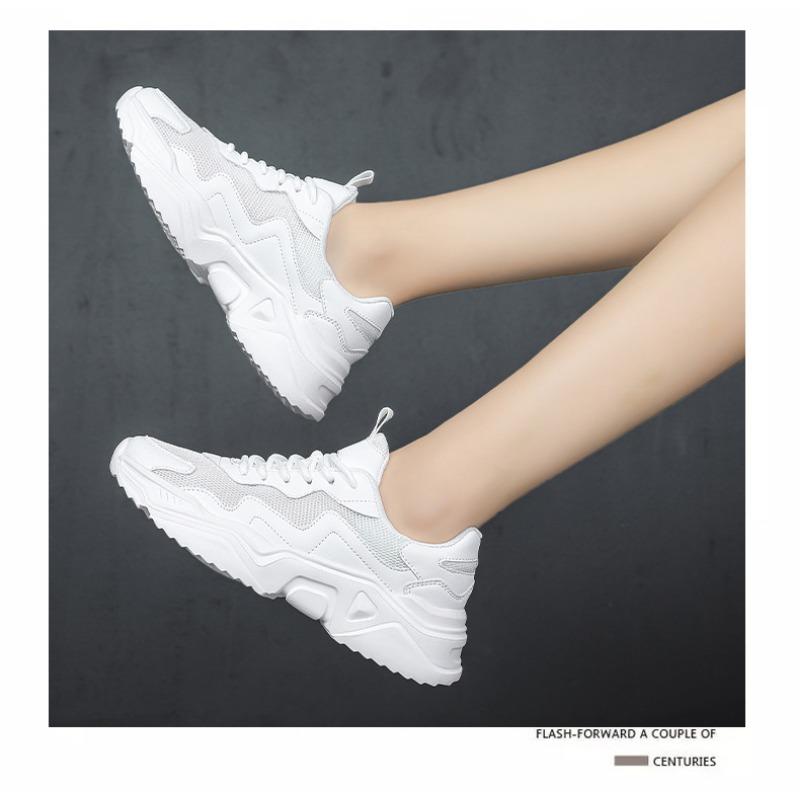 Women's Shoes Sneakers Running Shoes Walking Shoes Students Korean Higher Thick Bottom Tide Comfortable Versatile