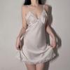 Silky Satin Lace Camisole Nightgown - Sexy Summer Pajamas for Women