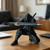 3D Printed Ninja Pen Holder Cool Ninja Figurine Pencil Stand Decorative Desk Organizer for Anime Fans Office Desk Gaming Room Decor