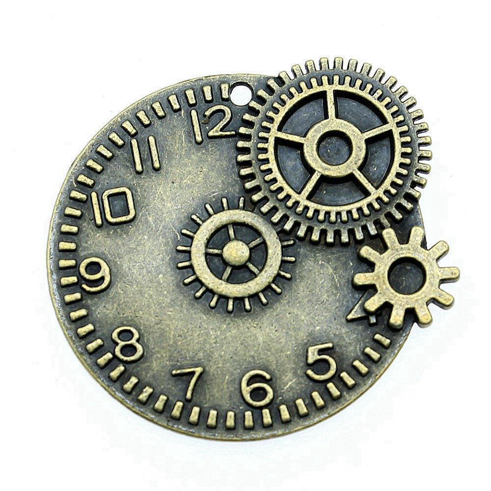 Steampunk Gear Charms Cogwheel Pendants For Industrial Themed Jewelry