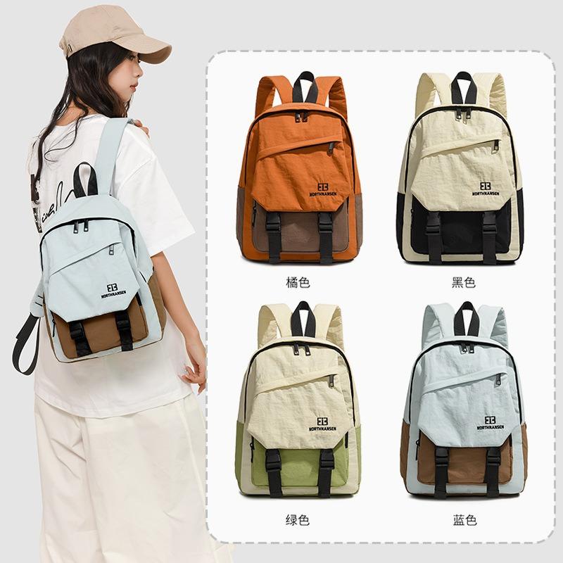 Leisure schoolbag large capacity new campus backpack travel versatile simple backpack