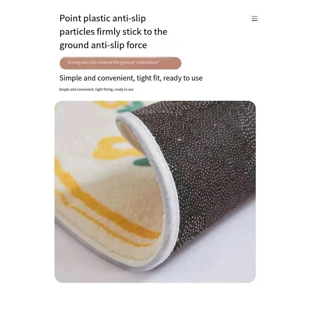 Imitation Cashmere Carpet Bedroom Round Bed Blanket Light Luxury Advanced New Home Thickened Foot Mat