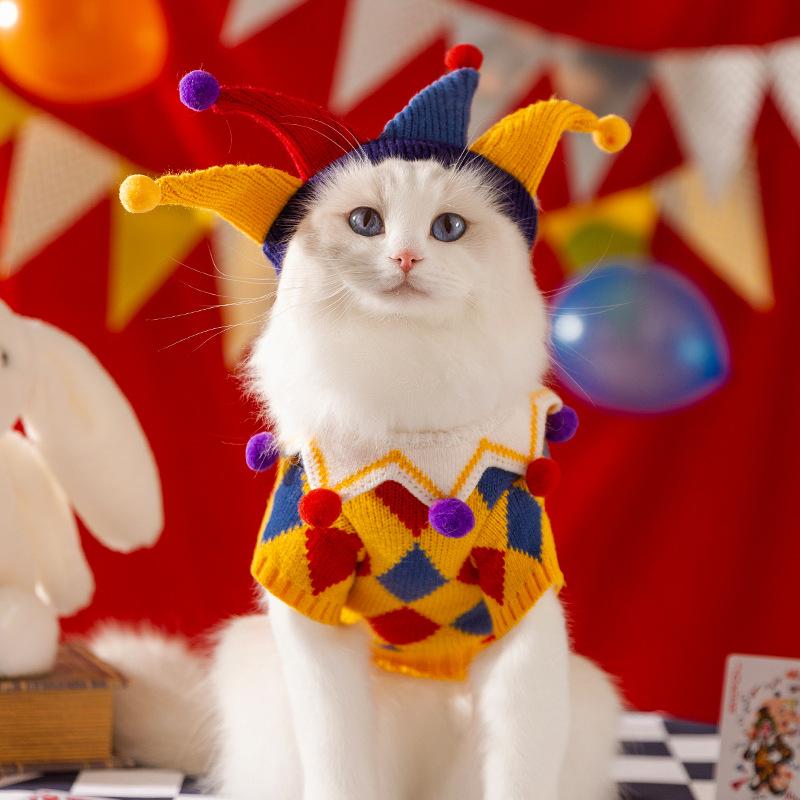 

Autumn and winter warm cat sweater into cat kitten knitted wool teddy than bear puppy dog hairball pet clothes XL (recommended weight 11-7.5kg)