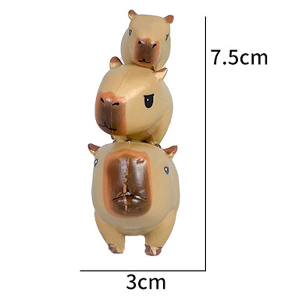 Riding Bird Simulation Capibara Model Riding Crocodiles Capybara Animals Figures  Sculpture
