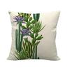 Green Plant Cactus Pattern Digital Printing Short Plush Pillow Covers For Car Sofa Office Cushion Cover Home Goods 60X60Cm