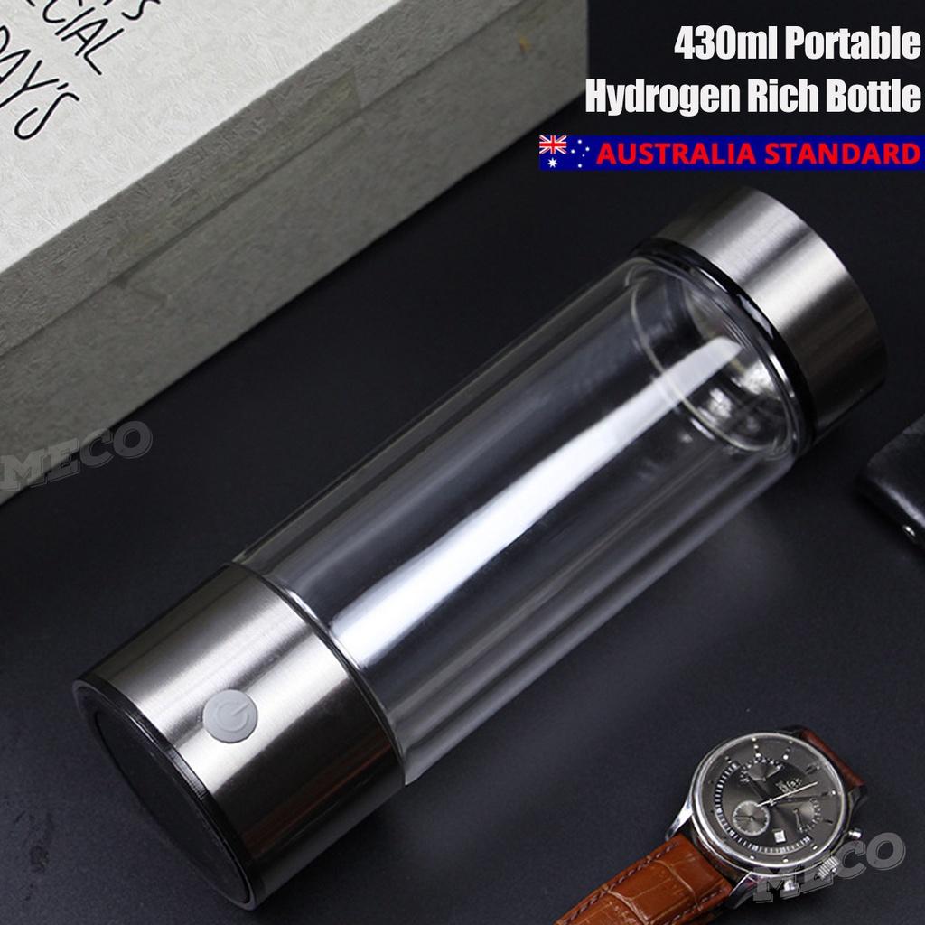420ML Bottle Rechargeable Negative Ion Water Cup Hydrogens-rich Water Cup Water Generator Portable Water Ionizer 21.3cm x 6.7cm