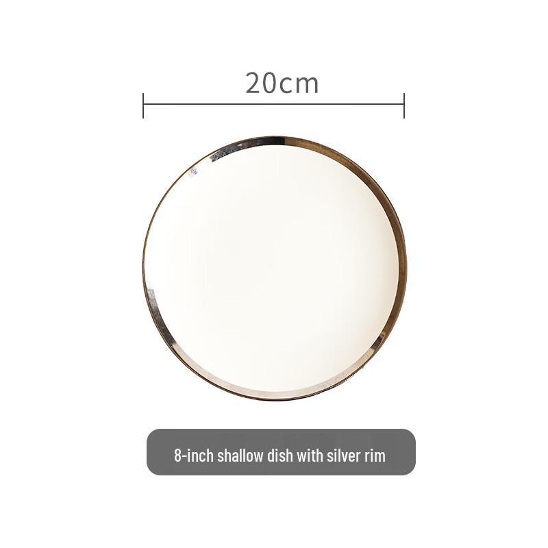 

European Style Ceramic Dinner Plates (Set of 2)