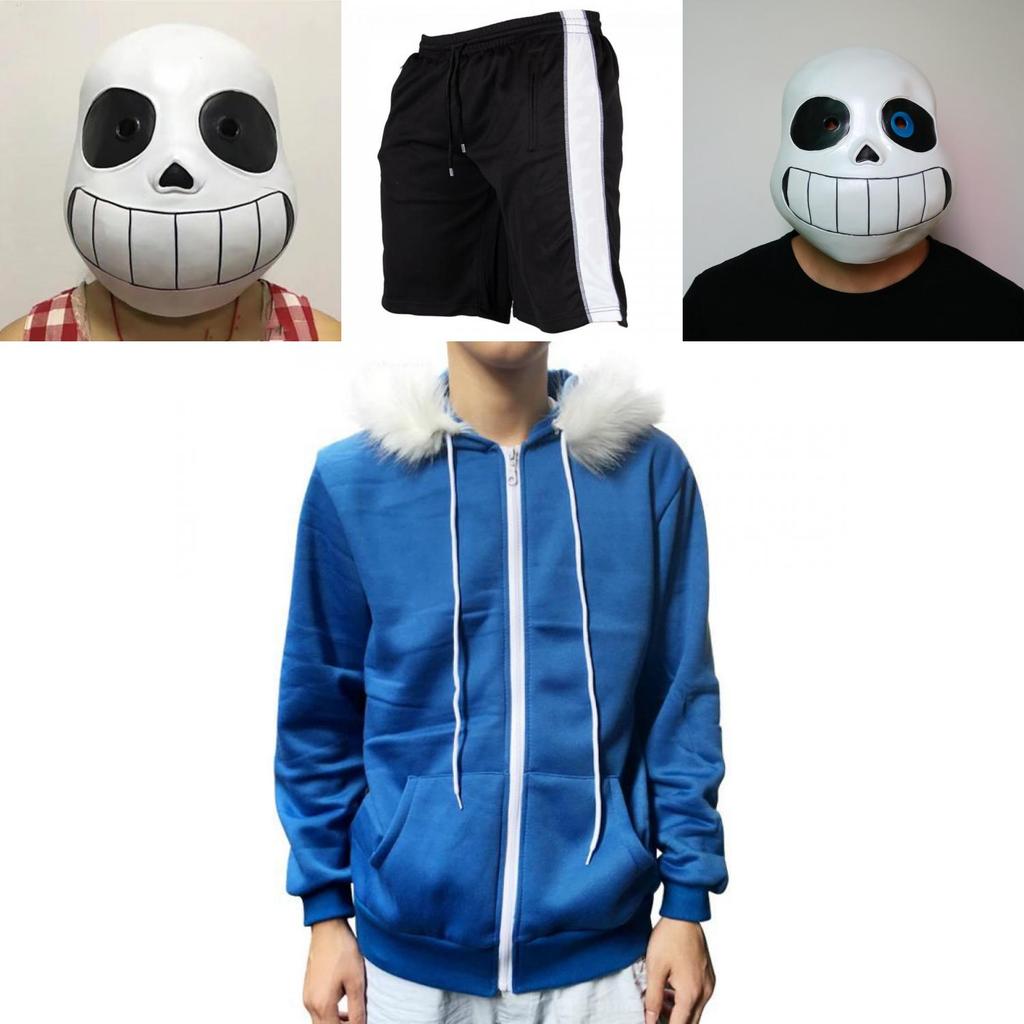 Classic Game Undertale Sans Cosplay Costume Hoodie With Comfortable Shorts And Gloves