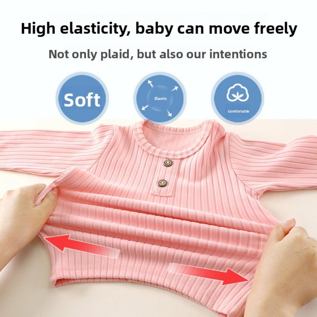 Children's Underwear Set Autumn New Baby De Rong Boys' Pajamas Korean Edition Girls' Warm Home Clothes Children's Clothing
