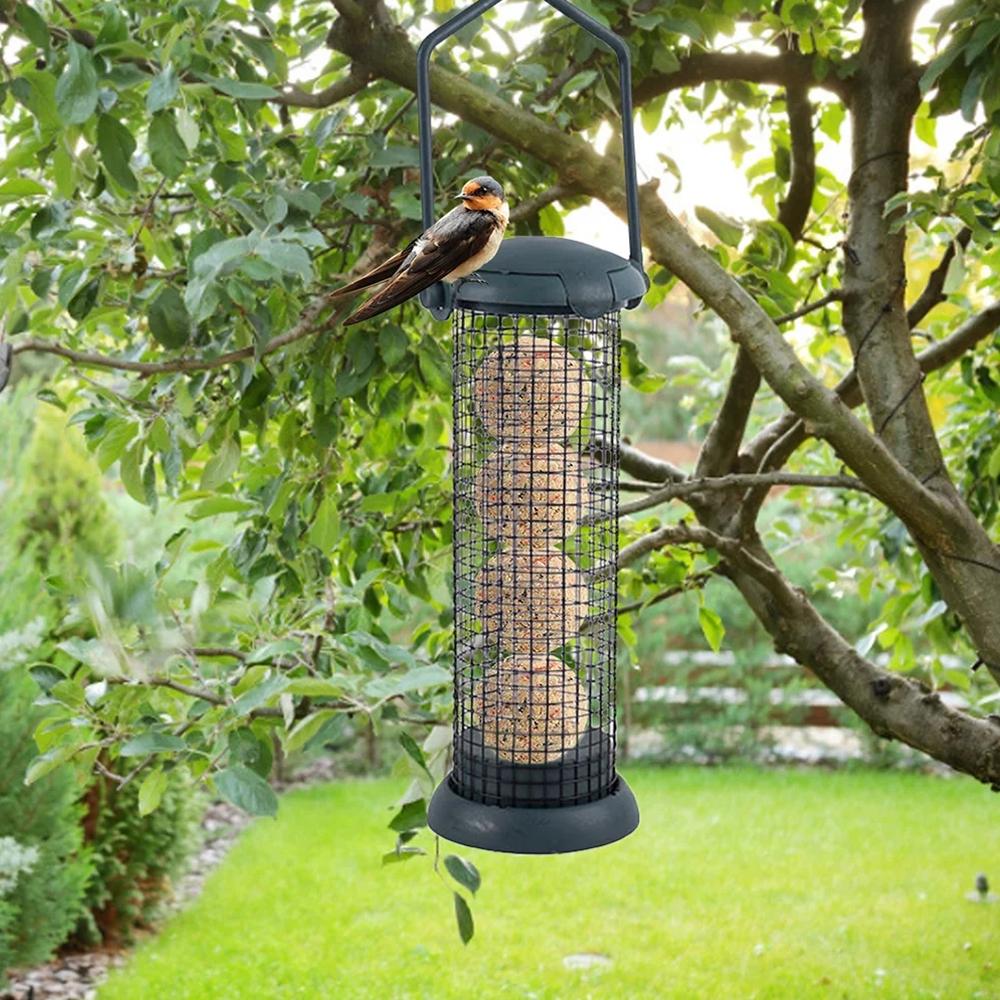 1/2PCS Bird Feeder Dumplings Grease Ball Rack Outdoor Food Dispenser For Tit Small Wild Birds Feed Station Hanging Birds Feeder