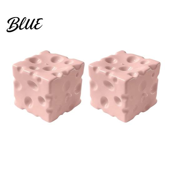 TPR Sýrová hračka 1/2 ks Růžová Mačkací Úleva od stresu Žlutý Blok Fidget Relaxační Falešná kostka Senzorická Relaxační Ruka