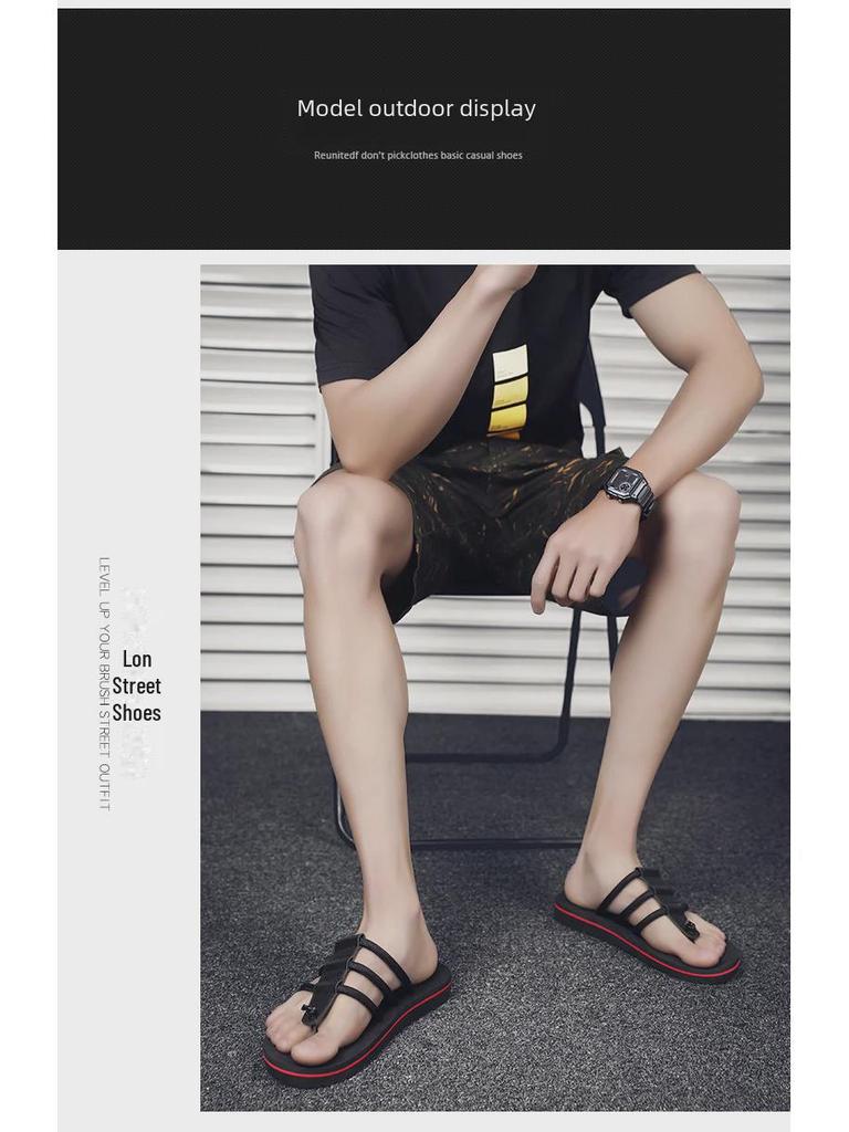 2025 Summer Men's Non-Slip EVA Flip Flops - Casual Beach Sandals & Slides