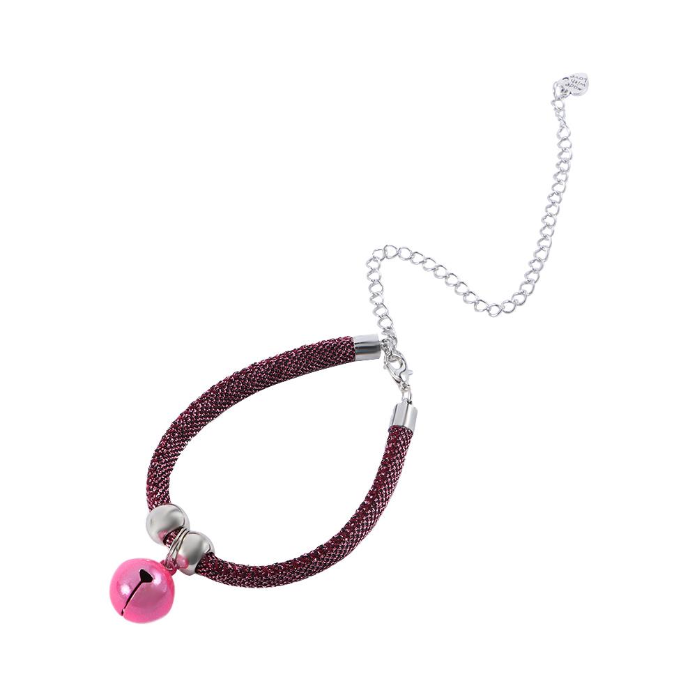 Fashion Pet Bell Collar Necklace Nylon Fabric Kitten Accessory Cats Collar With Extension Chain Cats Puppy Decoration Product
