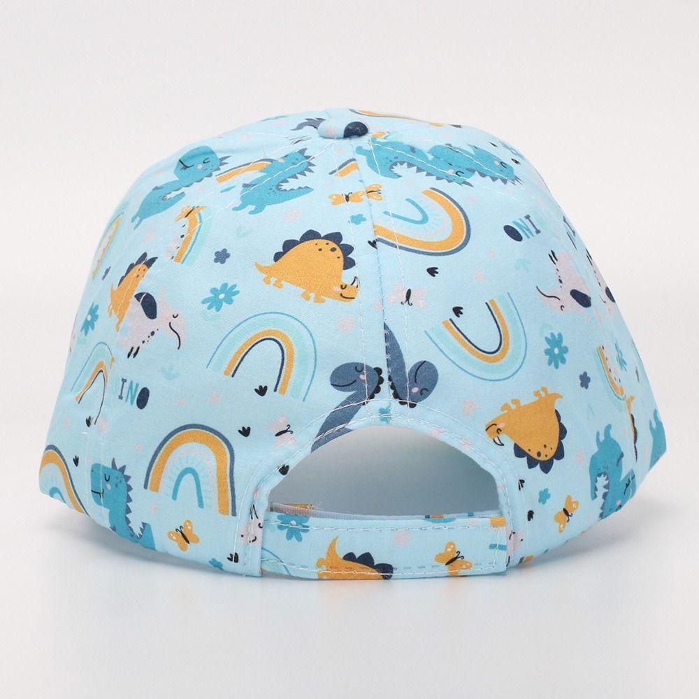 Animal Print Kid Baseball Cap Breathable Boy Girl Sunshade Cap Cute Wide Brim Visor Hat Outdoor