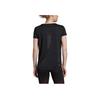 Adidas Quick-Drying Sports Casual Reflective Round Neck Short Sleeve T-Shirt Women Tops Black EI6385