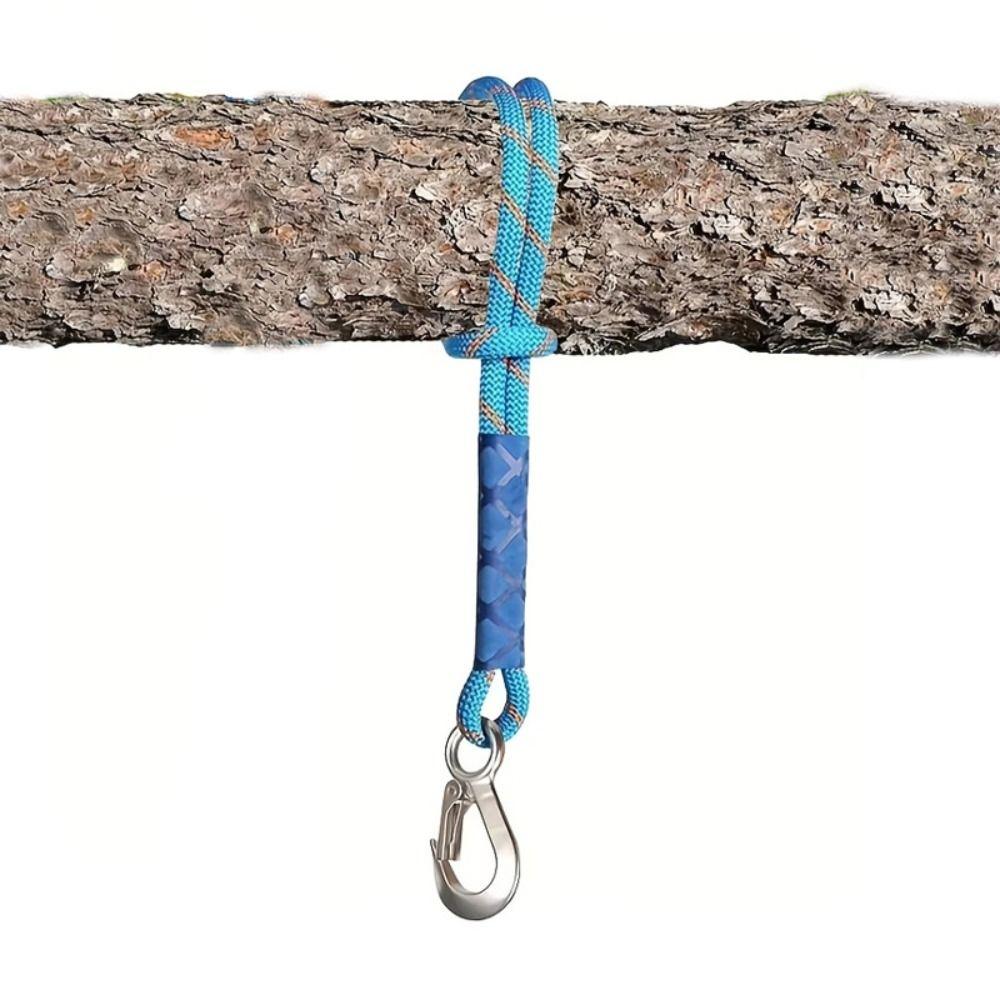 High Quality 0.6M Heavy Duty Nylon Sling Metal Hook Sturdy Hammock Suspension Rope Connecting Tie Rope Outdoor Hammocks