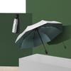 Titanium Silver Glue Three-fold Automatic Umbrella Sunscreen Parasol Small Fresh Pocket Weather and Rain Vinyl Folding Umbrella