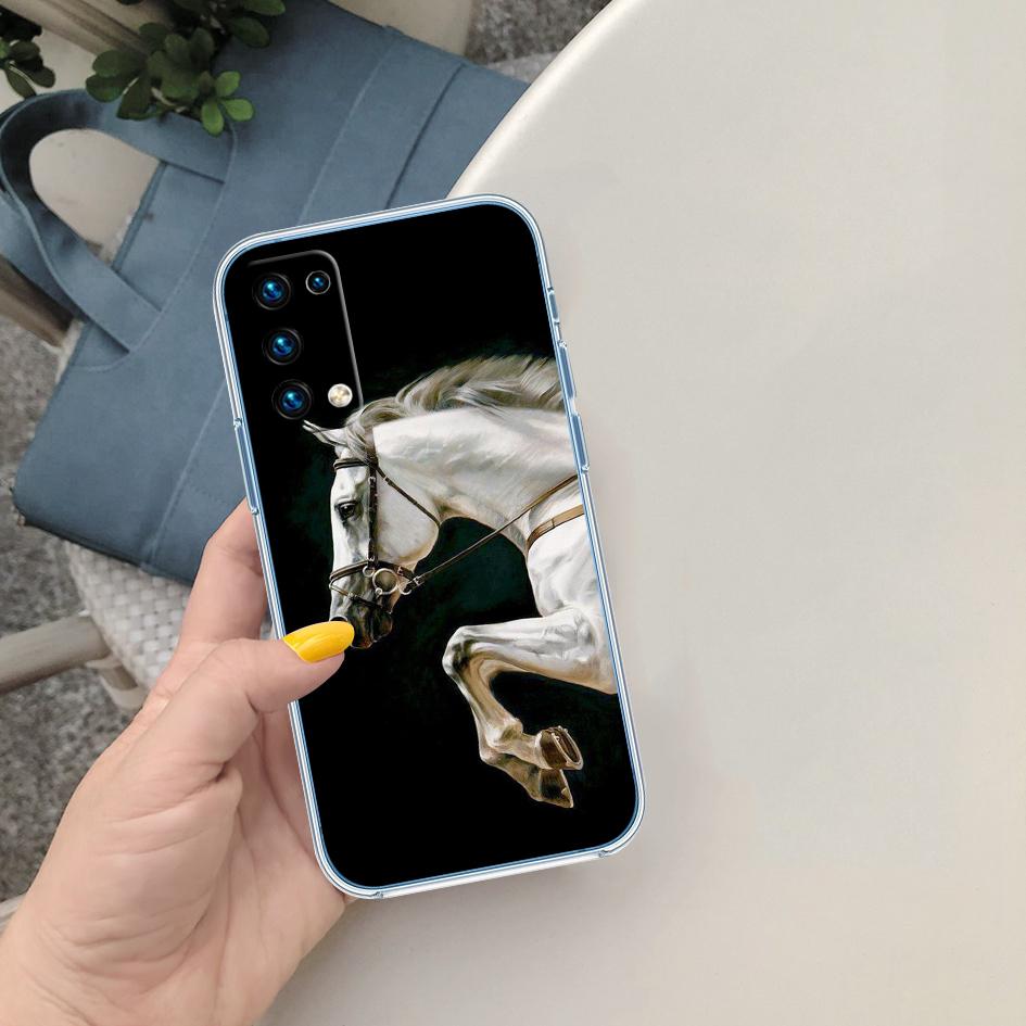 MY11 Fine Horse Transparent Phone Case for LG K22 K30 K40 K40S K41 K42 K50 K50S K51 K51S K52 K61 K62 K71 K92 Q60 Q61 V40 V50 V60