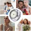 Stainless Steel Link Ring Watch Unisex Analog Fashion Accessory Lightweight Alloy Case Battery Operated Casual Use