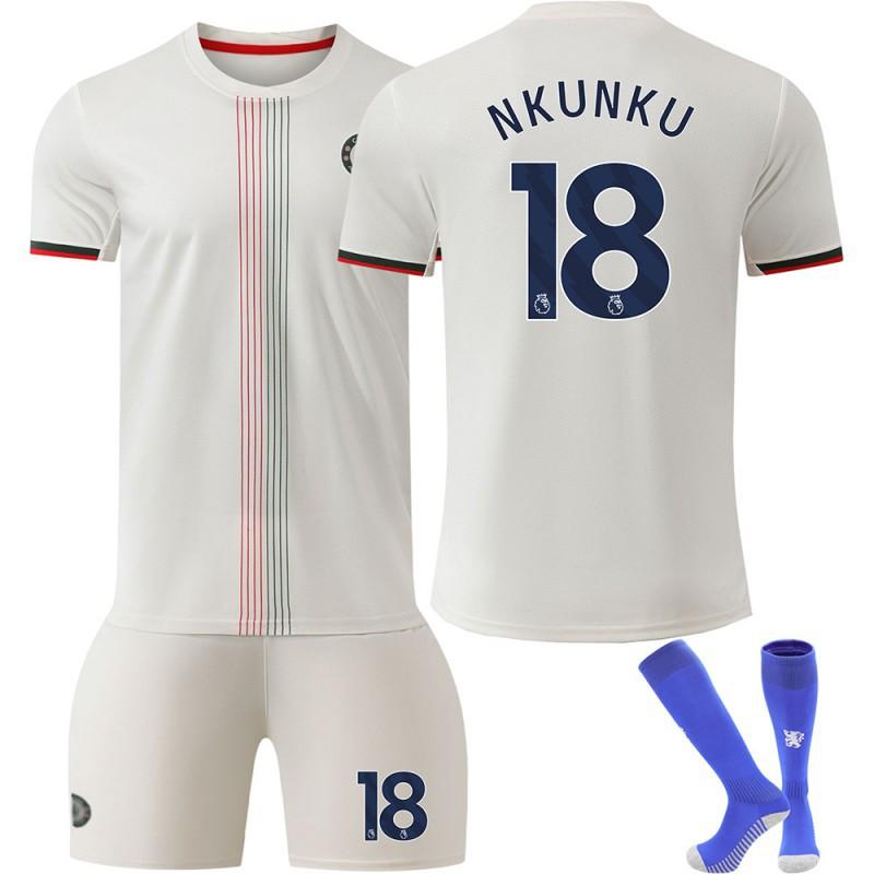2526 Chelsea Away Football Jersey No. 7 Sterling 8 Enzo 6 Silva Home Correct Version Set