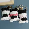 Funny Kitten Doll Crochet Keyrings Handmaking Crochet Cat Doll Keychain For Bag Pendant Kawaii Kitten Keychain Creative Gifts