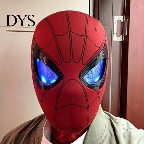 Cosplay Masks for Adults Spider LED Light-Up Mask with Moving Eyes, Remote Control Blinking Eye Halloween Costume Accessories Cosplay, Rechargeable