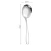 New Household Public Serving Spoon Stainless Steel Soup Colander Spoon For Ice Cream Dinner Spoons Rice Salad Kitchen Tableware