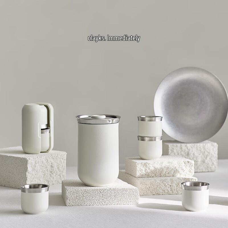 OLEK Portable 316 Stainless Steel Tea Set