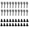 20Pcs Carp Rig Ring Stops with 20Pcs Boilie Bait Screw Fishing Accessories Kit