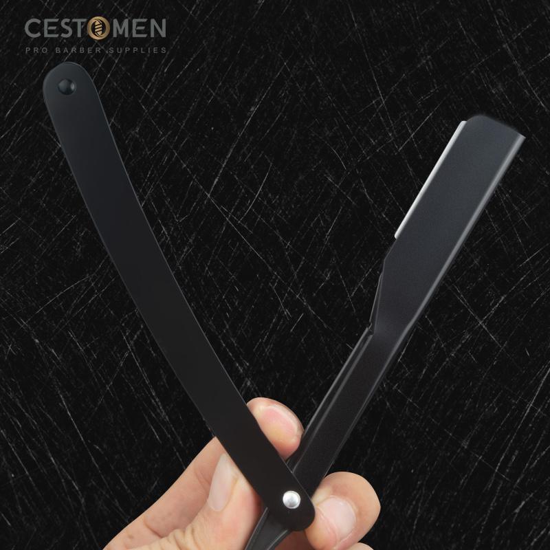 CESTOMEN Odolný držák žiletky s jedním břitem z nerezové oceli Držák břitů s přímým ostřím na břitu