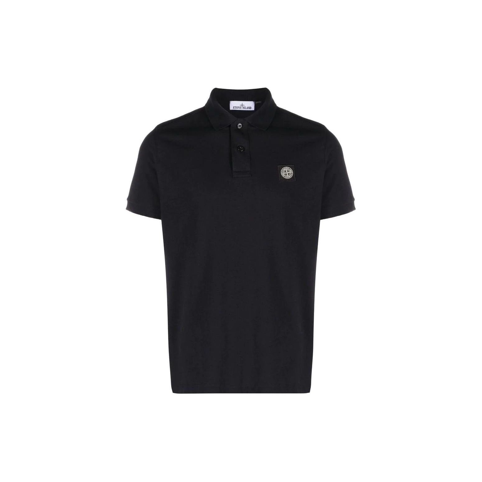 

Stone Island Icon Fitted Button Short Sleeve Polo Shirt Men Polo Shirts Navy-Blue 79152SC17-A0020 S