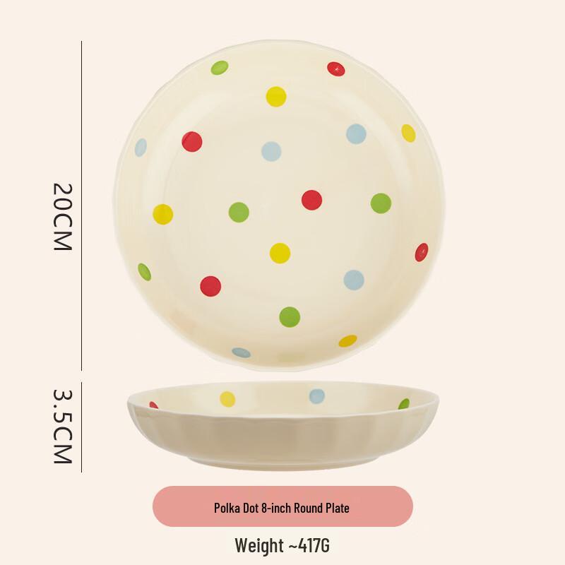 Minimalist Ceramic Dinner & Dessert Plate