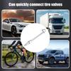 Car Lock On Metal Air Chuck Tire Air Hose Nozzle Automotive Leak-Proof Tyre Inflator Repair Tool For Truck Motorcycle Bicycle