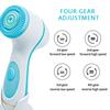 Multi-Functional Sonic Electric Facial Cleansing Brush Rechargeable Deep Silicone Pore Cleaner LED Light for Acne Skin Whitening