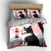 Cat Art Print Home Decor Set Soft Comfortable Duvet Cover Bedding Set Included 1*Duvet Cover & 2*Pillowcases, Gift