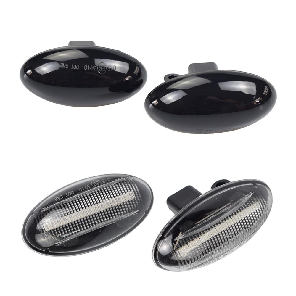 Dynamic LED Flashing Turn Signal Lamp Side Marker Lights For Peugeot 307 206 407 107 607 1007 Citroen C1 C2 C3 C5 C6