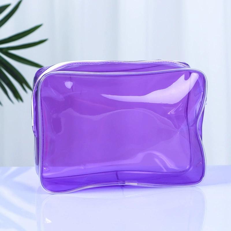 PVC Clear Travel Storage Bag Waterproof Durable Toiletry Makeup Organizer for College Dorm Bathroom Vacation