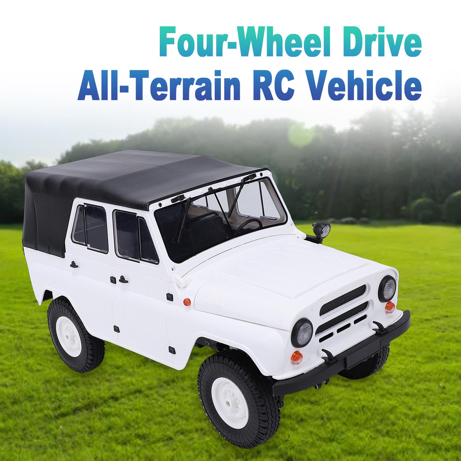 

2.4GHz RC Car, 4WD All Terrain Off Road Remote Control Vehicle, Rechargeable Remote Control Crawler Green білий