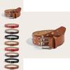 Womens Fashion Belt With Metal Pin Buckle And Star Accents For Office And Daily Use
