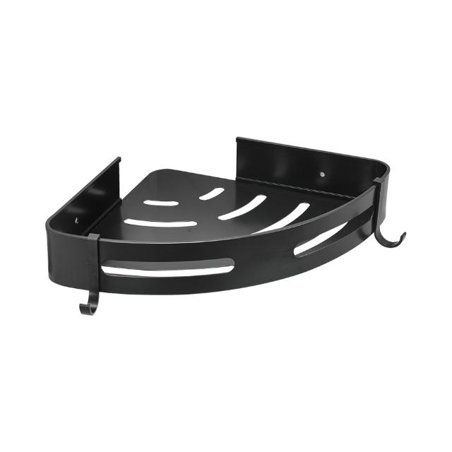 Modern No Drill Bathroom Corner Shelf Waterproof Wall Mounted Shower Rack Strong Adhesive Space Saving Bathroom/Shower