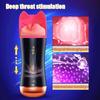 2 In 1 Automatic Masturbator Cup For Men Real Blowjob Machine Man Real Vagina Silicone Vibrator Masturbation Male Adult Sex Toy