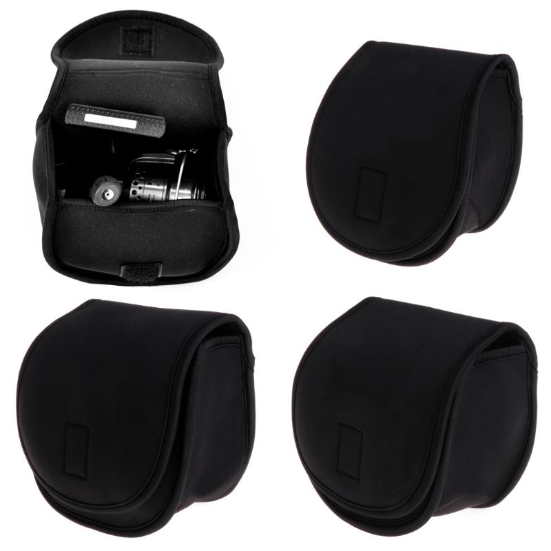 Drum Spinning Raft Reel Fishing Protective Holder Spinning Reel Black for Case C