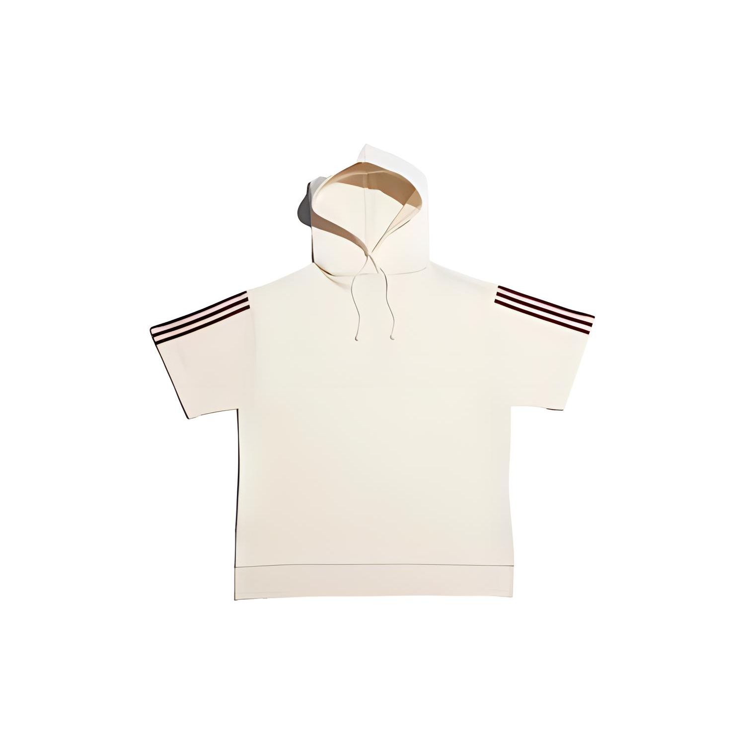 

Adidas Solid Color Hooded Short Sleeve T-Shirt Women Tops Brown Adidas-ivy-park-hoodie- XL