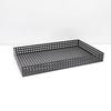 Metal Handicrafts Square Grid Tea Tray Storage Pallet Geometric Hollowed-out Plate Fruit Plate Desktop Storage Container