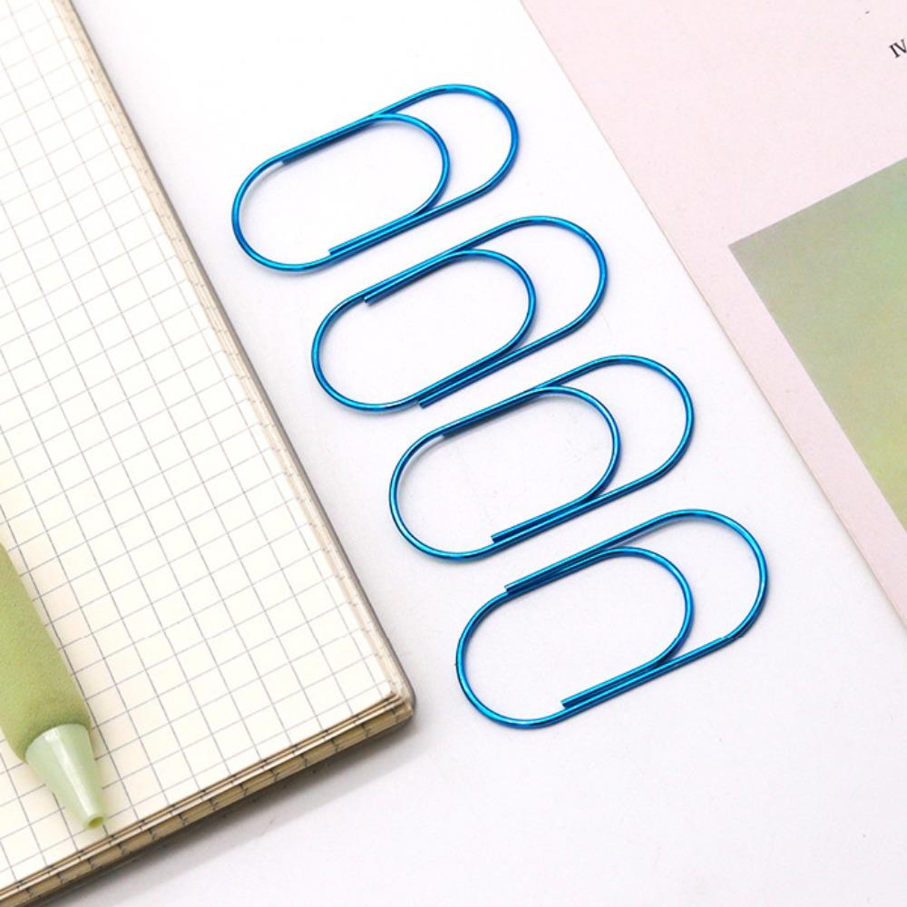10pcs 50mm Large Wide Paper Clips Durable Kawaii Photo Paper Clip  Office Clip