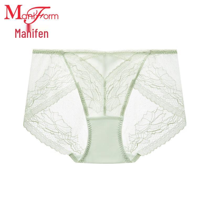 Maniform Women's Sexy Lace Low-Rise Antibacterial Briefs