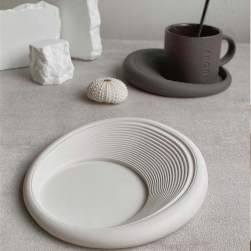 Silicone Heat Insulation Mat Waterproof Coffee Coaster Teas Coffee Cup Tray Home Car Key Storage Trays Easy To Use